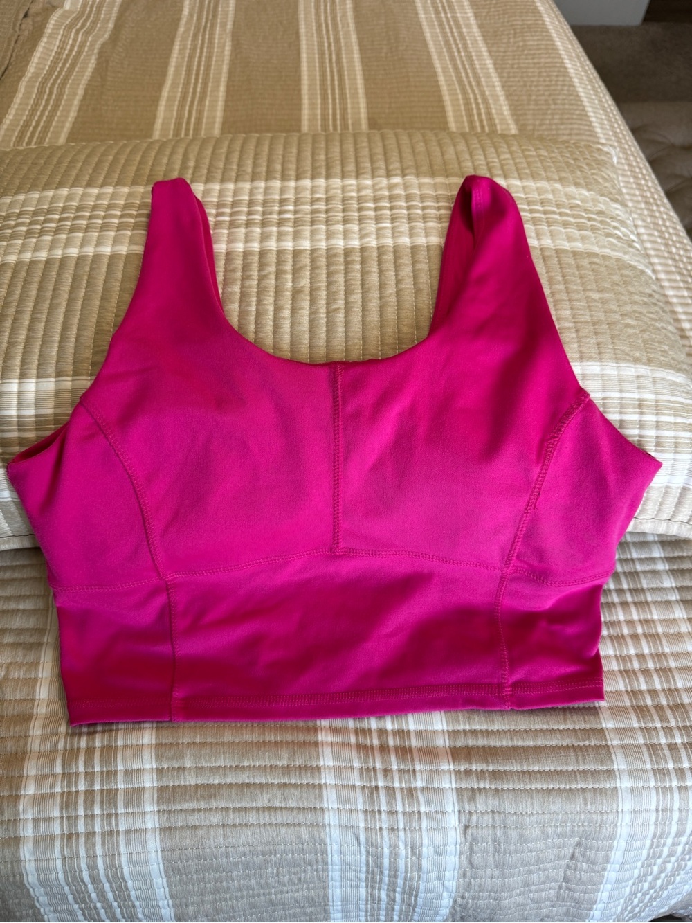 Danskin Fuchsia Scoop-Back Crop Tank